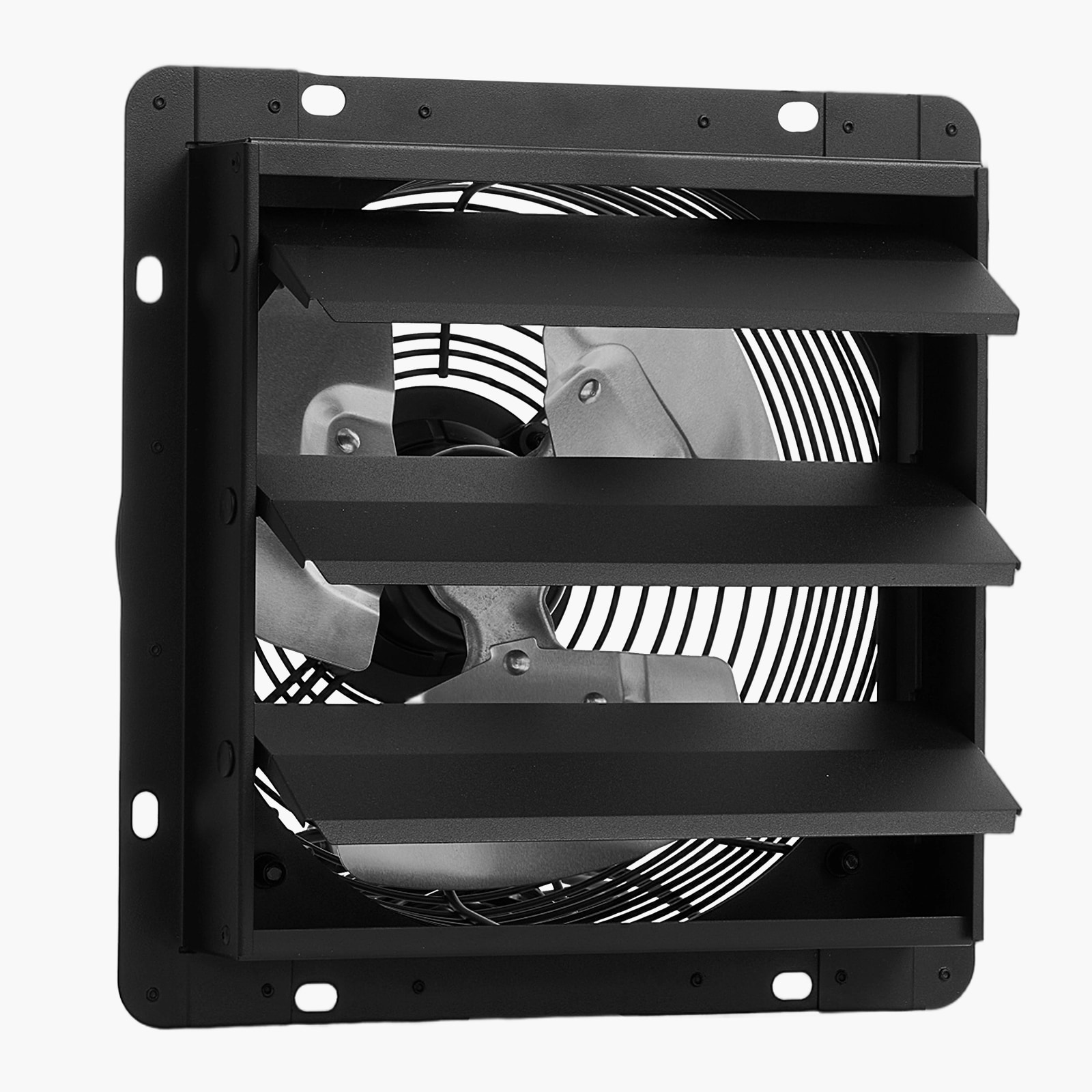 Wall Mounted Shutter Exhaust Fan With Smart Speed And Temperature_voghion.com